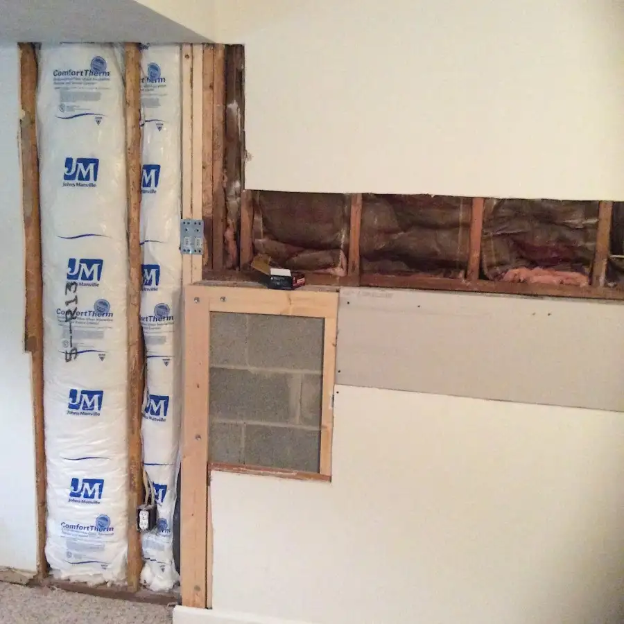 Wall insulation replacement during Structural Drying in Johnson City